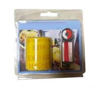 Heating circulation pump rotation tester combined with solenoid valve opener for effective evaluation of pump and valve operation (Yellow)