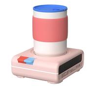 Heating & Cooling Coaster, Portable Quick Cooling Cup with 8h Timer, 3-Levels Temperature Adjustment, Electric Drink Instant Cooler & Warmer for Beer, Yogurt, Juice, Water, Milk, Wine Sakura Color