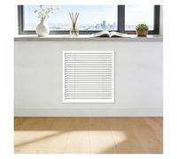 Heating Covers Sturdy and Durable Cold Air Return Vent Cover Modern Radiator White Louvered Grill Next to The Balcony Window(31.50 x 23.62in/800 x 600mm)