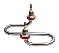 Heating Element 220V 2000W, S Shape Stainless Steel Replacement For Towel Warmer Steamer Cabinet 16mm Thread 30mm Accessories Parts(304 sus)