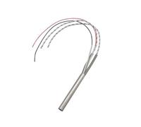 Heating Element 220V Cartridge Resistors with Type K Thermocouple 200W/250W/320W 304 Stainless Steel 10mm Tube Diameter (Size : 220V, Color : 304SUS 150W 10x50mm)