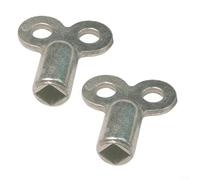 Heating exhaust valve key with zinc alloy 5x5mm square socket, compatible with standard radiator valves to improve heating performance and reduce noise (D)