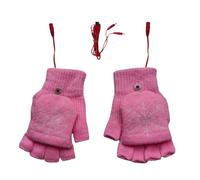 Heating Gloves - Fingerless USB Heated Riding Gloves,Cold Weather Winter Gear for Cycling Ski Fishing Hunting Hiking Riding Snowboarding Outdoor Women Birthday