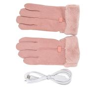 Heating Gloves for Women, 5V 2A Touch Screen Hand Warmer Gloves, Windproof Water Proof, Adjustable Temperature USB Rechargeable Winter Gloves for Skiing Riding Hiking Working