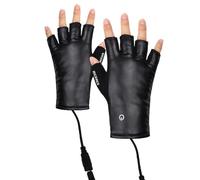 Heating Gloves - USB Powered Heating Gloves - Fingerless Touchscreen Heated, Warm for Motorcycle, Texting, Gift for Women Man