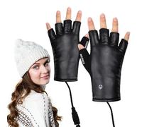 Heating Gloves,USB Thermal Gloves | Fingerless Touchscreen Heated, Warm for Motorcycle, Texting, Gift for Women Man