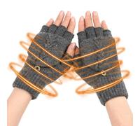 Heating Gloves - Winter Electric Heated Gloves, Rechargeable Heated Winter Gloves | Unisex Full Half Hands Warm Heating Gloves, Electric Heated Gloves for Cold Weather Washable Design