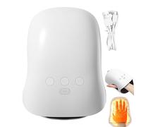 Heating Hand Massager - Electric Rechargeable Palm Finger Massager 750g ABS, Adjustable 3 Speed Settings Quick, Ergonomic Portable Build | Relaxing Athletes Youth Teens Mother Dad Men Women