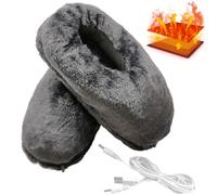 Heating House Shoes - USB Rechargeable Pad | Electric Plush Foot Warmer, Indoor Accessory for Home Office Bedroom Living Room Winter Relaxation Cold feet Comfort Lounging Study