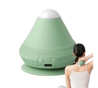 Heating Massage - Silicone + PC 6 x 7.5 cm | Electric Stress Relief Roller with Powerful Vibration, Back, Lumbar Area, Yoga Sports Accessories for Muscle Relaxation of the S