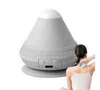 Heating Massage - Silicone + PC 6 x 7.5 cm | Electric Stress Relief Roller with Powerful Vibration, Back, Lumbar Area, Yoga Sports Accessories for Muscle Relaxation of the S