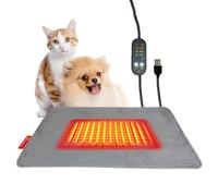 Heating Mat for Puppies - 5 Temperature Settings Warm Pads for Sleeping with Automatic Timer - Winter Heating Mat for Pets, for Apartment Farmhouse