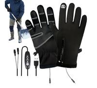Heating Motorcycle Gloves,3 Tier USB Rechargeable Unisex Gloves With Touchscreen For Winter Use,Electric Heated Gloves For Men | Motorcycling, Construction Work, Outdoor Work