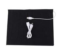 Heating pad, 1 Piece 5V USB Washable Super Large, Carbon Fiber Electric Cloth Heating pad Heating Element, 35 ℃ -50 ℃, for Neck, Back, Stomach, Lumbar Spine, Black