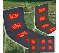 Heating Pad, 17.7 x 35.4in Electric Heat Pad with 4 Heating Zone, 3 Temperature Levels Heated Seat Cushion for Back, USB Heated Seat Cushion for Office Chair Sofa, Machine Washable