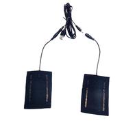 Heating Pad, 2 in 1 5V 5A Carbon Fiber USB Rechargeable Heating Pad Electric Heater Hand Neck Warmer Body Mountaineering Protective Equipment Neck Back Abdomen (Black)