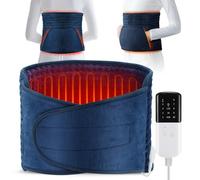 Heating pad, Electric Heat Pad for Pain Relief -9 Heating Levels, 4 Gears Timer- Heated Pad for Back Neck Shoulder Belly Leg Arm, Fast Heating & Machine Washable-12 x24 Navy Blue