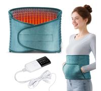 Heating pad, Electric Heat Pad for Pain Relief -9 Heating Levels, 4 Gears Timer- Heated Pad for Back Neck Shoulder Belly Leg Arm, Fast Heating & Machine Washable-12 x24 Navy Blue