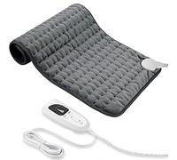 Heating pad, Electric Heat Pad with Automatic Switch-Off and 6 Temperature Levels Heating pad for Back Neck Shoulder Belly Heating Technology - Machine Washable (Dark Gray, 12" x 24")