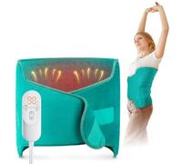 Heating Pad for Back, Heating Pad for Period Cramps/Waist/Shoulders with Belt, Christmas Gifts for Women Men Mom Dad, 6 Heat Settings, 4 Timers, Auto-Off, Machine Washable, Emerald