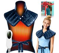 Heating Pad for Back Neck & Shoulders, 2.7lb Weighted Electric Graphene-Infused Heat Pad for Pain Relief, Wearable Large 24"x35" Fast Heating, ETL Certified, Birthday Gifts for Women, Men, Mom, Dad