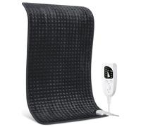 Heating Pad for Back Pain Relief, 17" X 33" XXX-Large Heating Pads for Cramps Neck & Shoulder, Extra XL Electric Heat Pad W/ 6 Temperature Settings,Moist Dry Heat Therapy,2H Auto-Off, Black