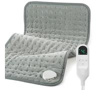 Heating Pad for Back Pain Relief and Period Cramps, Portable Heating Pad for Shoulders and Neck, with 6 Temperature Controllers and 4 Timer Settings, Dry/Moist Heat Therapy,12x24 Inch