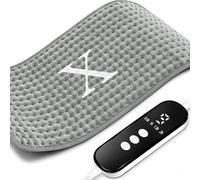 Heating Pad for Back & Period Cramps, 12"x24" Large Electric Heat Pads for Neck/Shoulder Muscle Pain Relief, Personalized Initial Dry/Moist Heated Blanket Machine Washable, Birthday Christmas Gift