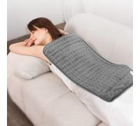 Heating Pad for Back & Period Cramps, Electric Heating Pads Christmas Birthday Gifts for Women, Men, Mom, Dad, 33" x 17", Gray