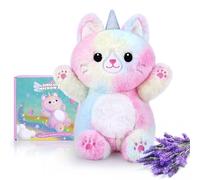Heating Pad For Pain Relief, Microwave Heating Pad Animal Lavender Flavor Heated Pad for Back Pain, Unicorn Cat Stuffed Animals For Anxiety Cuddle Stress Relief Gift For Women Girls Heat Pack Washable