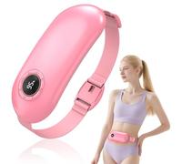 Heating Pad for Period Cramps, 3 Heat Levels and 3 Massage Modes, Portable Heating Pad for Menstrual Cramps Relief, Electric Heat Belt, Christmas Gifts for Women and Girl Stocking Stuffers(Pink)