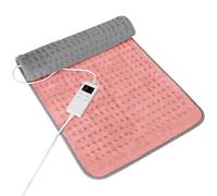 Heating Pad for Period Cramps, Heating Pad for Back/Neck/Shoulder Muscle Pain, 6 Heating & 4 Timer Setting, Auto Shut Off, Moist Heat & Machine Washable, Pink Birthday Christmas Gifts for Women Mom