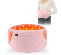 Heating Pad for Period Cramps, USB Charging Menstrual Heating Pad with Hand Pockets, 3 Level Temperature Control, Belly Heated Belt for Period Cramps Body Joints Pain (Pink)