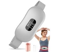 Heating Pad for Period Pain - Period Belt with Digital Display Screen, 4 Timer Auto Off Setting, Rechargeable Heat Pad for Back and Stomach Pain