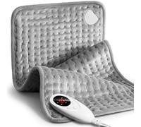 Heating Pad, Heat Pad with Automatic Switch-Off and 9 Temperature Settings | heat pad for Shoulders, Arms, Waist, Legs, Abdomen, Back, Gifts for the Family, Machine Washable (Dark Gray)