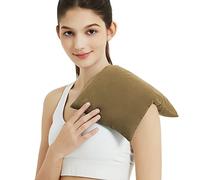 Heating Pad Microwavable with Washable Cover, 8 x 12 Multipurpose Microwave Heating Pad for Neck and Shoulders, Moist Heat Bean Bag Warm Compress for Knee, Muscles, Joints, Wrist, Abdomen (Khaki)