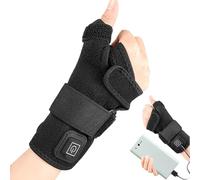 Heating Pad - Plug in Carpal Warmer, 3 Level Adjustable Wrist and Thumb Braces, Soothes and Improves Circulation for Homework Travel Daily Routine, Health Care Accessory, 24.8x6.97x0.12 Inches