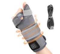 Heating Pad - Plug in Sleeve Warmer, 3 Level Adjustable Wrist and Thumb Brace, Support, Electric Hand Warmer, Comfortable Accessory for Home, Work, and Travel, 24.8x6.97 Inches