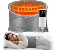 Heating Pad, Wrap Around Pad for Back Pain Relief, Heating Pad for Period Cramps for Back Pain Relief Suitable for Waist Abdomen, Fast Heating Machine Washable Heated Pad with LCD Controller