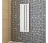 vidaXL Heating Panel, White Modern Designer Radiator, 311mm x 900mm, Wall-Mounted Steel Heater perfect for Home Living Room, Bedroom