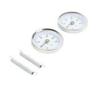 Heating Pipe Thermometer 63mm for Hot Water Systems | 304 stainless steel, galvanized iron, rust resistant, 0-120C range, ±2C accuracy, long lifespan