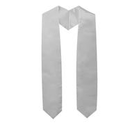 Heating Scarf, Graduation Stoles, Scarf, Wrap for Academic Clothing, Accessory, Sash in Pure Colour, Elegant Keepsake for All Seasons, Scarf with Stars Children, gray, One Size