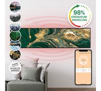 Heating Space Infrared Heater Panel Indoor Thermostat Wall Mount 120 x 30cm 350W