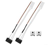 Heating Thermistor Set for Bambu Lab For P1P and For P1S For 3D Printers, Includes 2 Thermistors and 2 Clips, Reliable Real Time Temperature Monitoring
