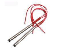 Heating Tube，Electric Cartridge Heater 380 400 420 450 500MM Red Wire Heating Element 220V 380V 1100 1200 1300 1500W 12MM Dia(380V,12x400mm 1200W)
