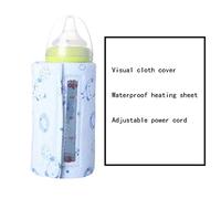 Heating USB Charging Universal Thermostat Bottle Insulation Set Household Warm Milk Warm Milk Bottle Heater Blue Adjustable File