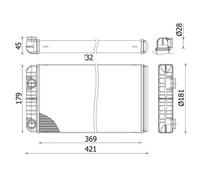 MAHLE AH 312 000S Heater matrix