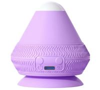 Heating & Vibrating Massage Ball with Suction Cup, Deep Tissue Fascia Massage Balls for Back, Neck, Muscle Relief and Lymphatic Drainage Purple