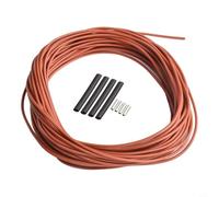 Heating Wire Coil Carbon Fiber Floor Heating Cable 12K with 33ohmm Resistance Silicone Rubber Insulation Suitable for Various Heating Systems (20m)