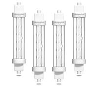 HeatingLux 250w Gantry Lights Jacketed Food Lamp, Catering Heat Lamp Bulb 118mm R7s,R7S Food Heat Lamp Bulb, Buffet Food Warmer Lights, Food Safe Bulb Lights for Catered Event,Canteen,Buffets